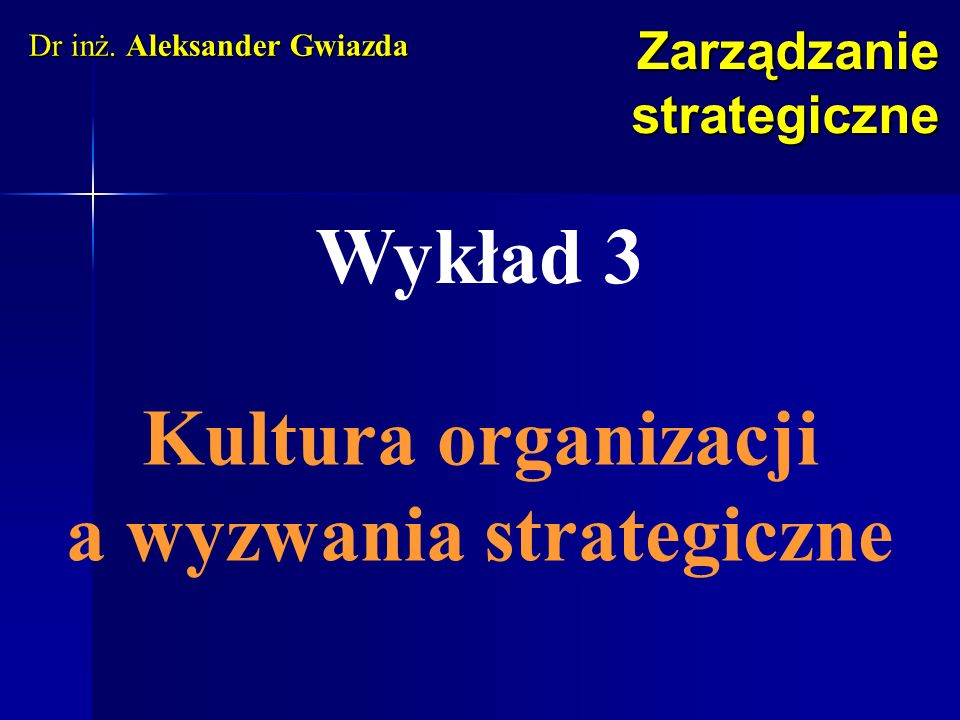 Zarządzanie strategiczne