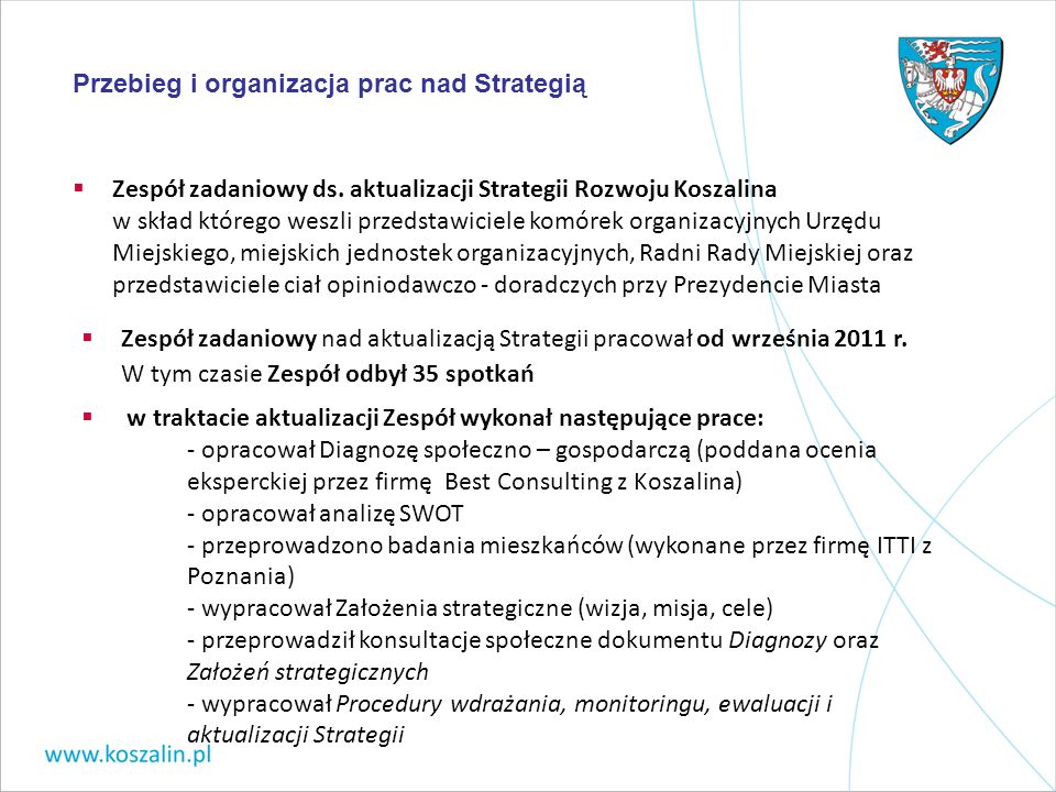 Przebieg i organizacja prac nad Strategią