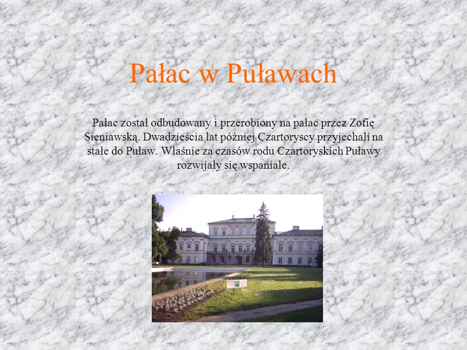 Pałac w Puławach