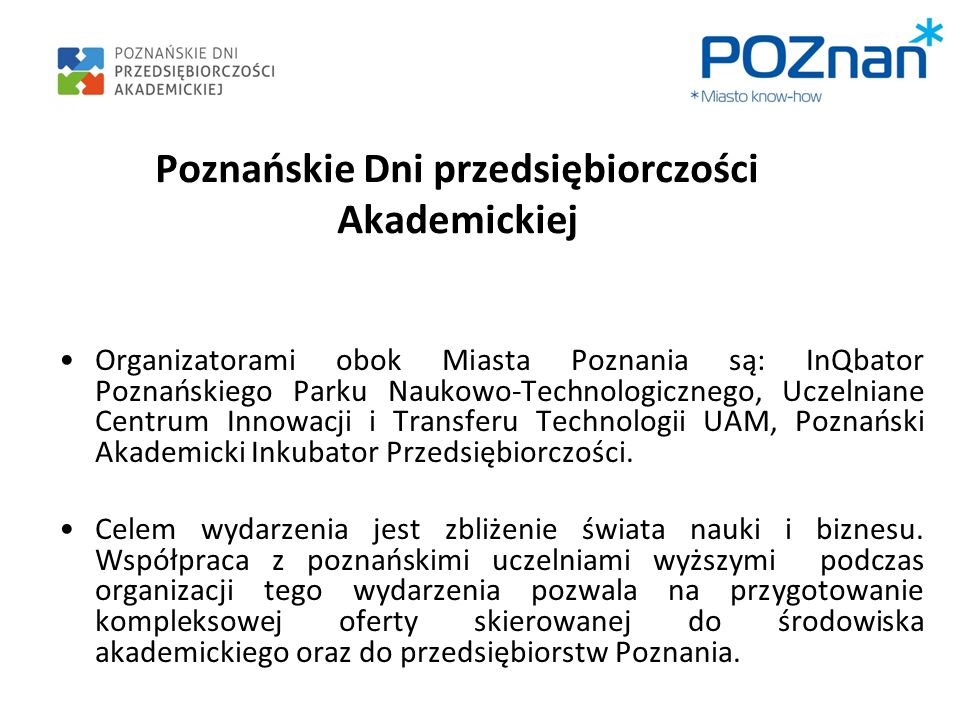 Poznańskie Dni przedsiębiorczości Akademickiej