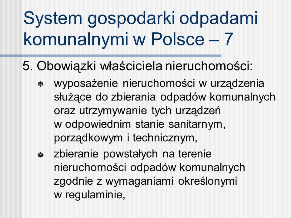 System gospodarki odpadami komunalnymi w Polsce – 7
