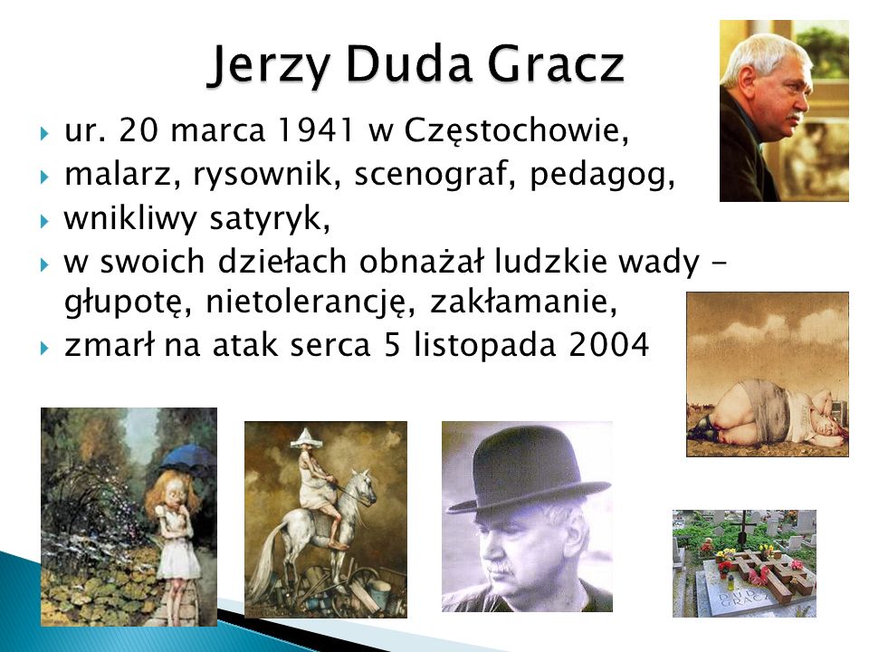 Jerzy Duda Gracz ur. 20 marca 1941 w Częstochowie,