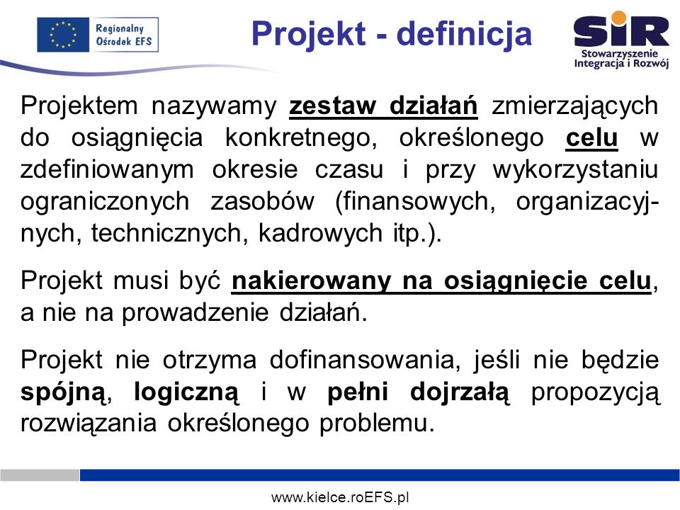 Projekt - definicja