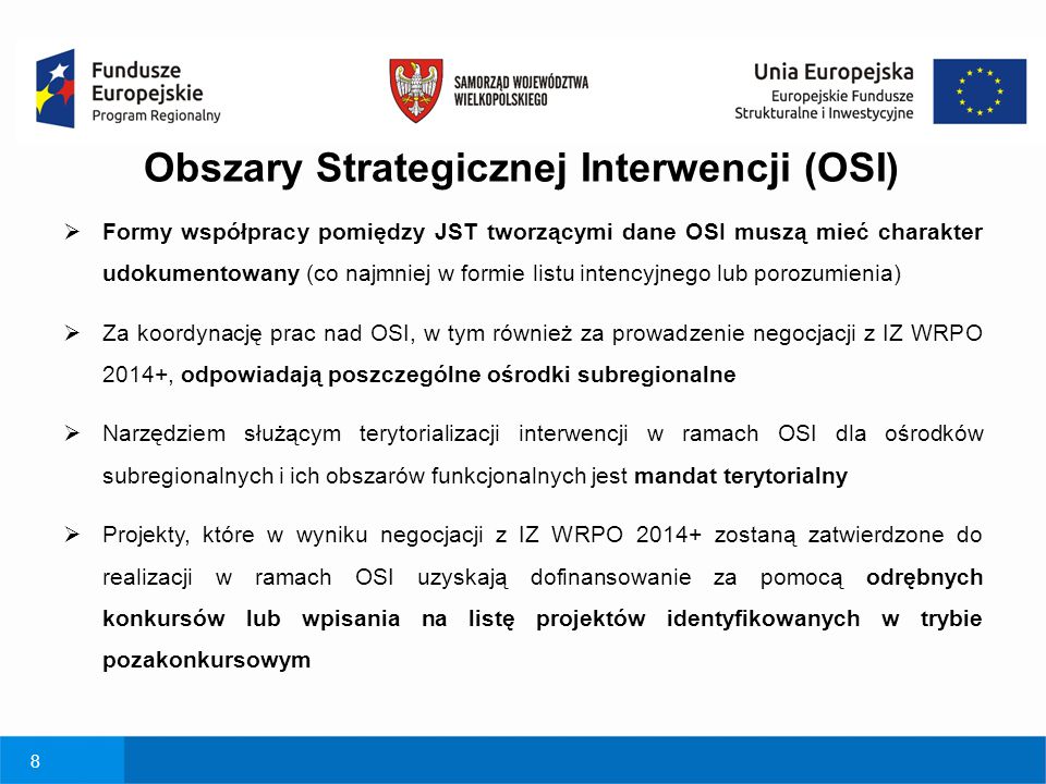 Obszary Strategicznej Interwencji (OSI)