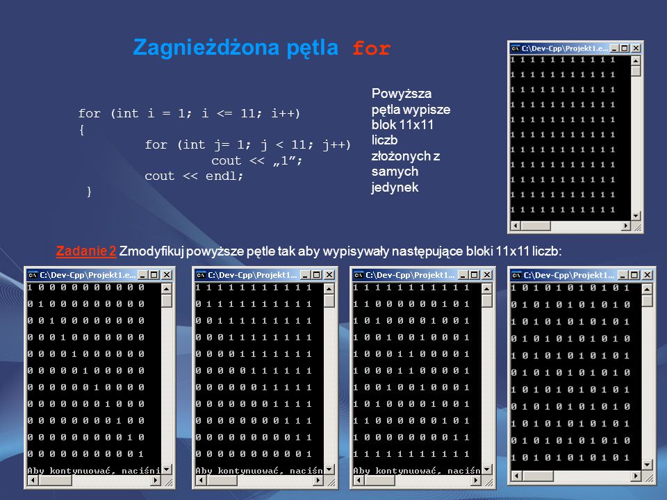 Pętle Zajęcia Ppt Pobierz 8317