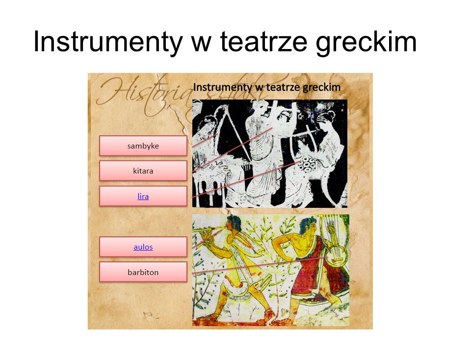 Instrumenty w teatrze greckim