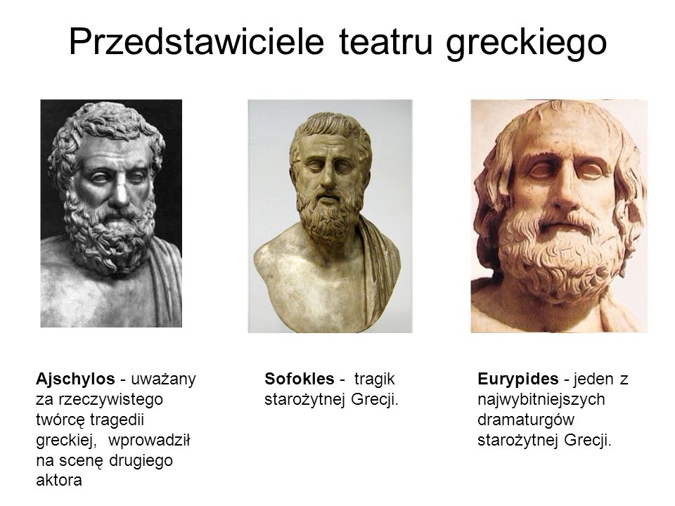 Przedstawiciele teatru greckiego