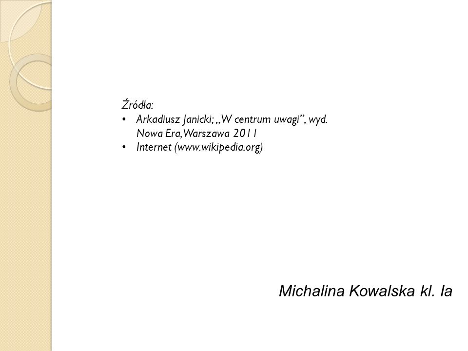 Michalina Kowalska kl. Ia