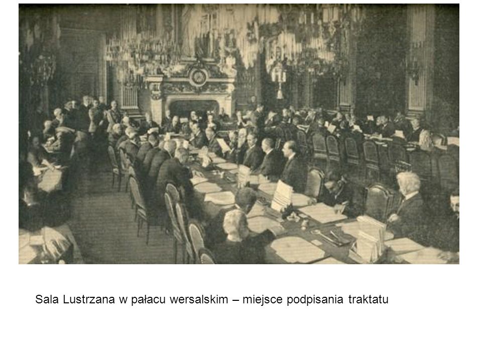 Sala Lustrzana w pałacu wersalskim – miejsce podpisania traktatu