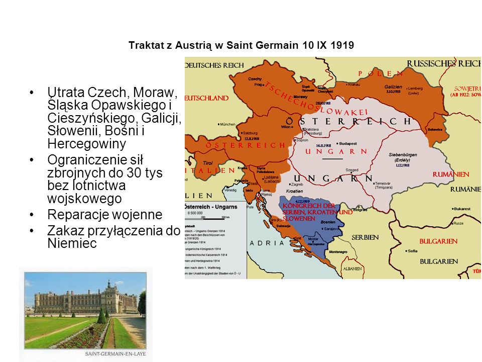 Traktat z Austrią w Saint Germain 10 IX 1919