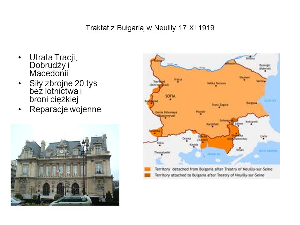 Traktat z Bułgarią w Neuilly 17 XI 1919