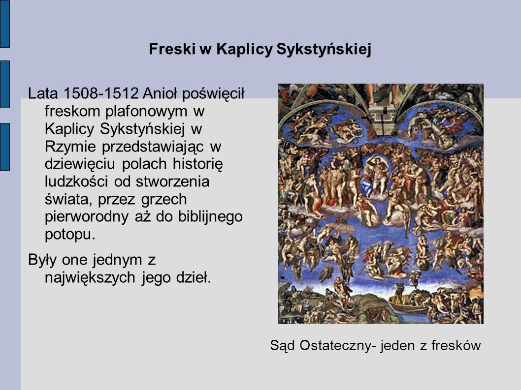 Freski w Kaplicy Sykstyńskiej