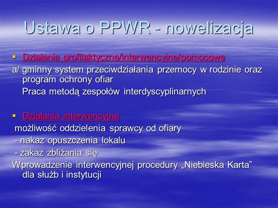 Ustawa o PPWR - nowelizacja