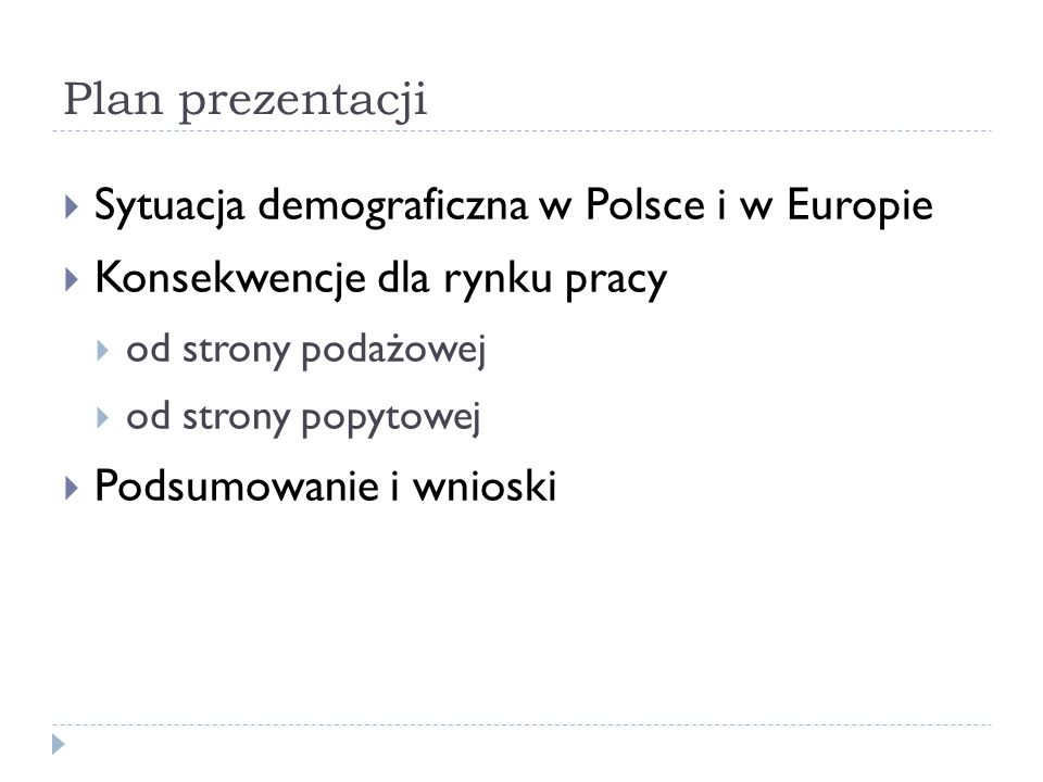Sytuacja demograficzna w Polsce i w Europie