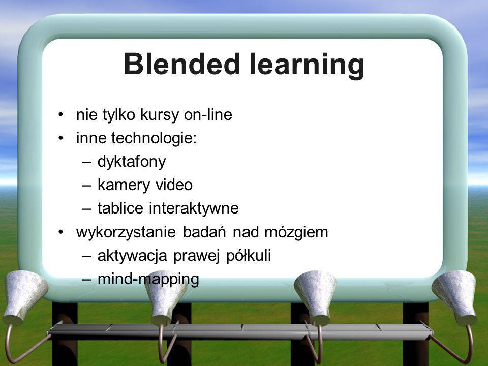 Blended learning nie tylko kursy on-line inne technologie: dyktafony