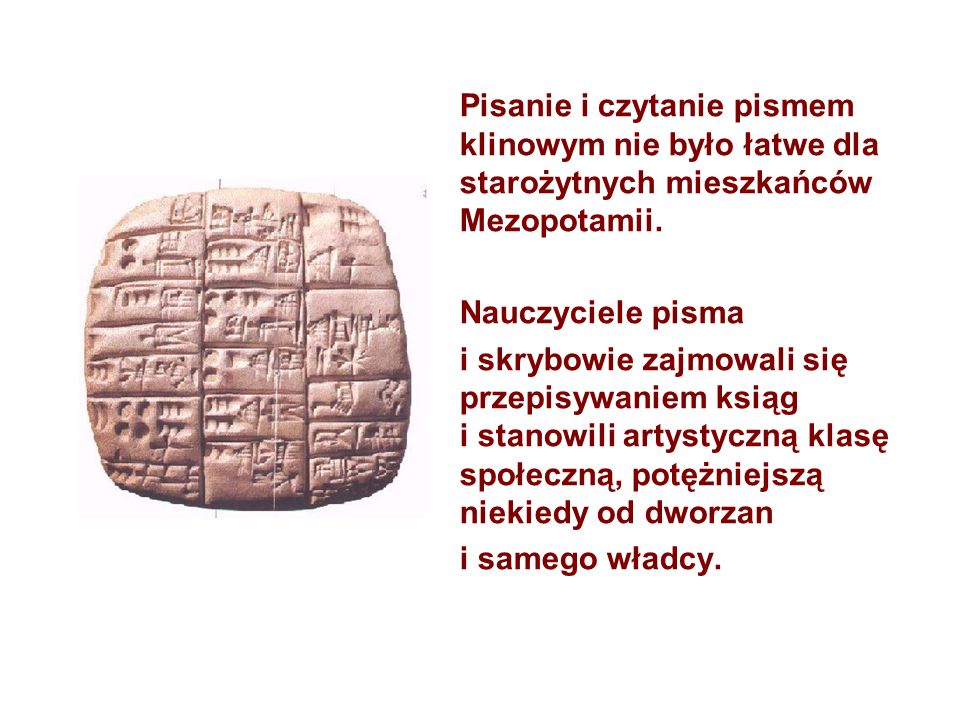 Pisanie i czytanie pismem klinowym nie było łatwe dla starożytnych mieszkańców Mezopotamii.
