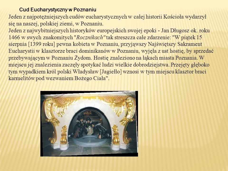 Cud Eucharystyczny w Poznaniu