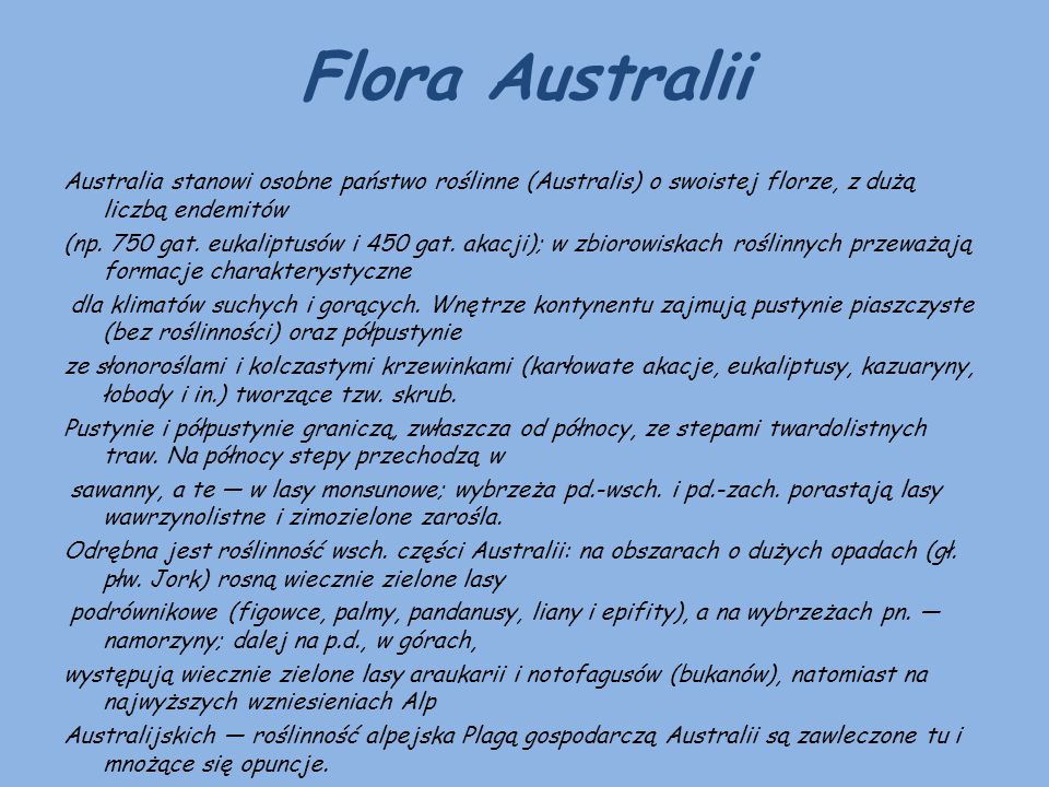 Flora Australii