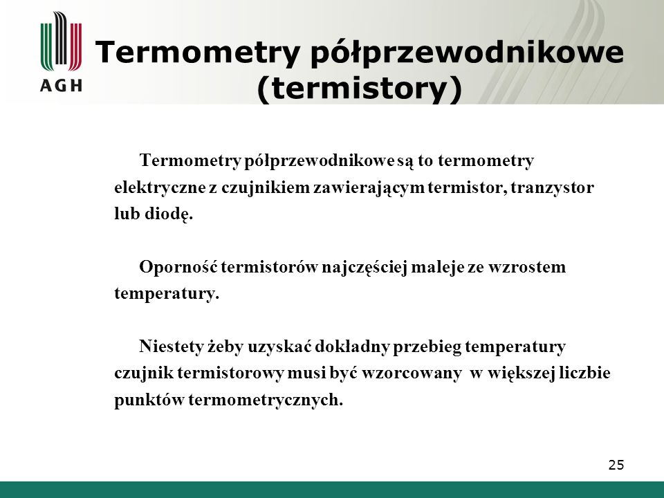 Termometry półprzewodnikowe (termistory)