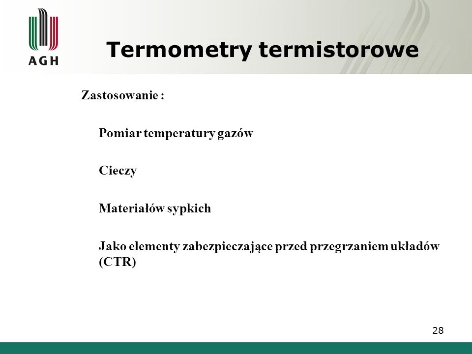 Termometry termistorowe