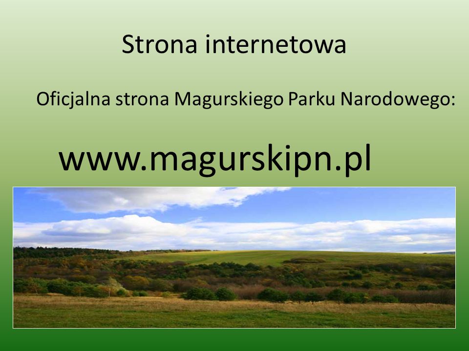Oficjalna strona Magurskiego Parku Narodowego: