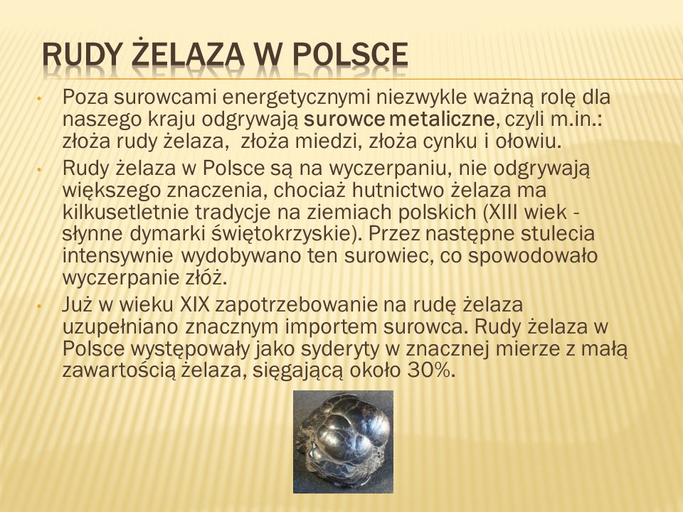 Rudy żelaza w Polsce