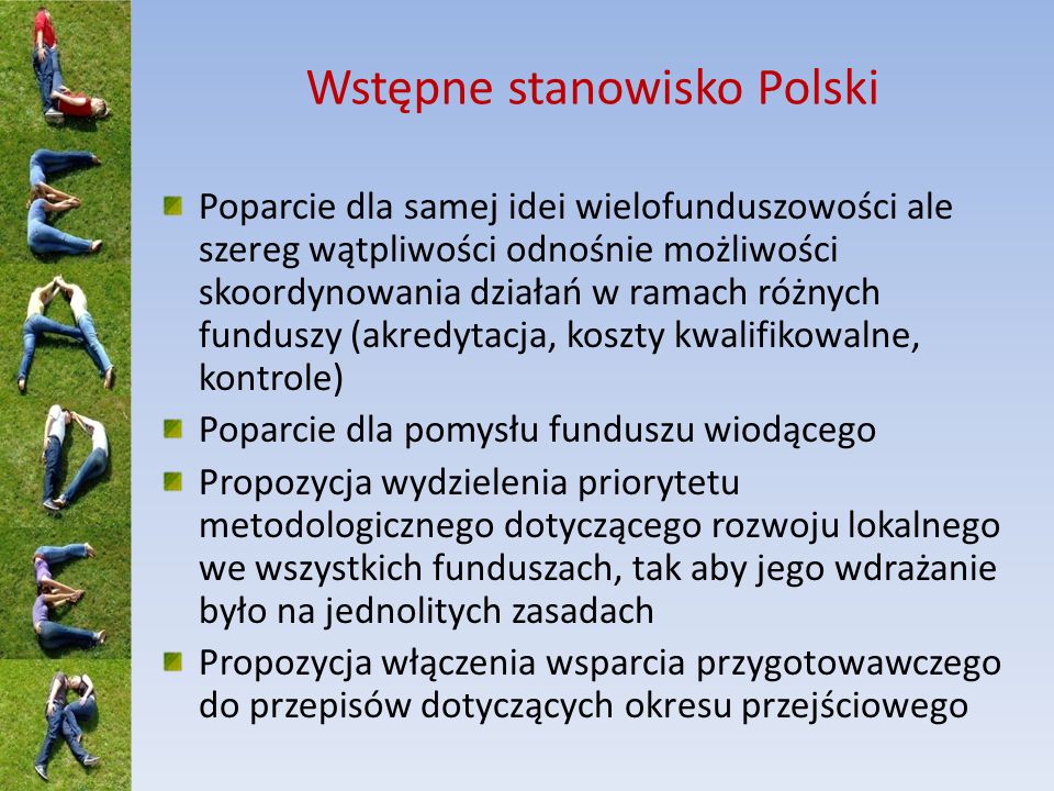 Wstępne stanowisko Polski