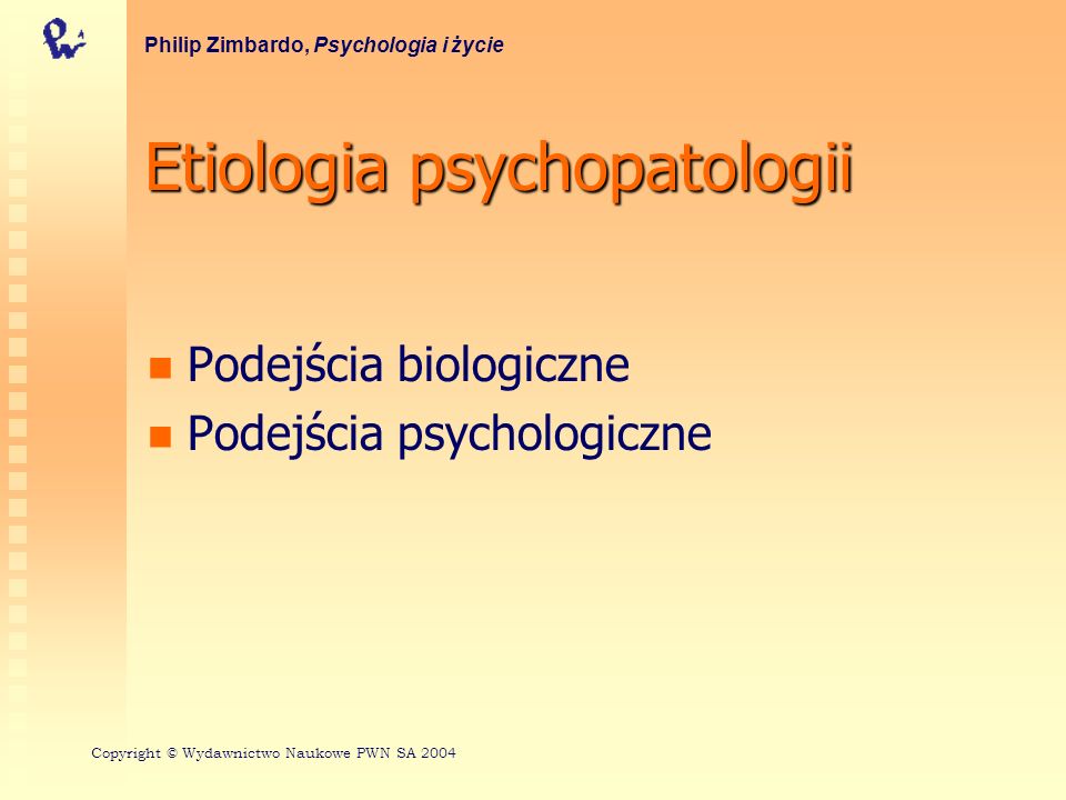 Etiologia psychopatologii