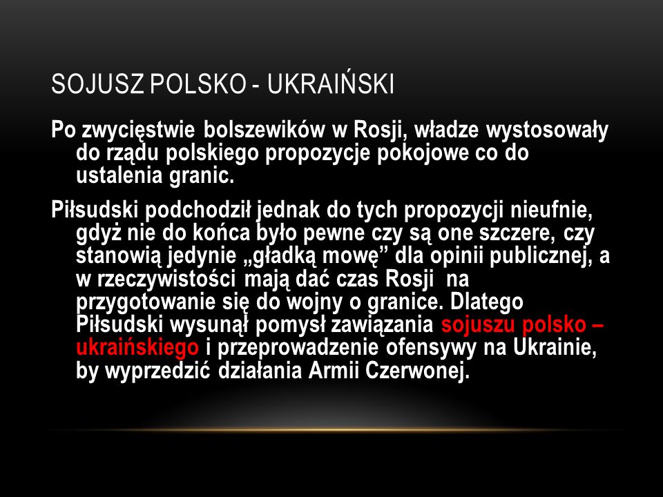 Sojusz polsko - ukraiński