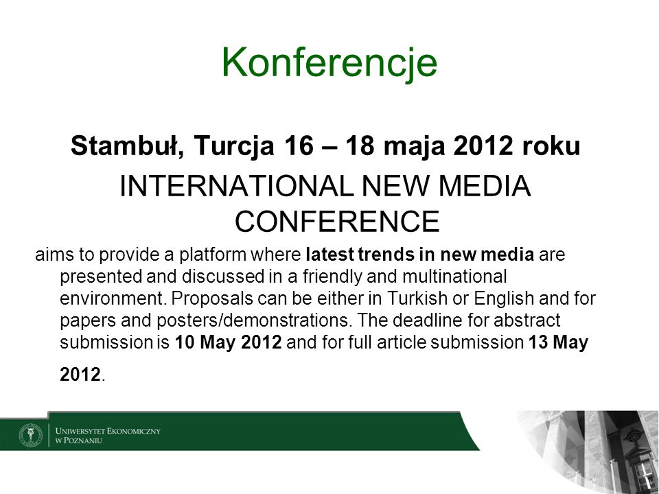 Stambuł, Turcja 16 – 18 maja 2012 roku