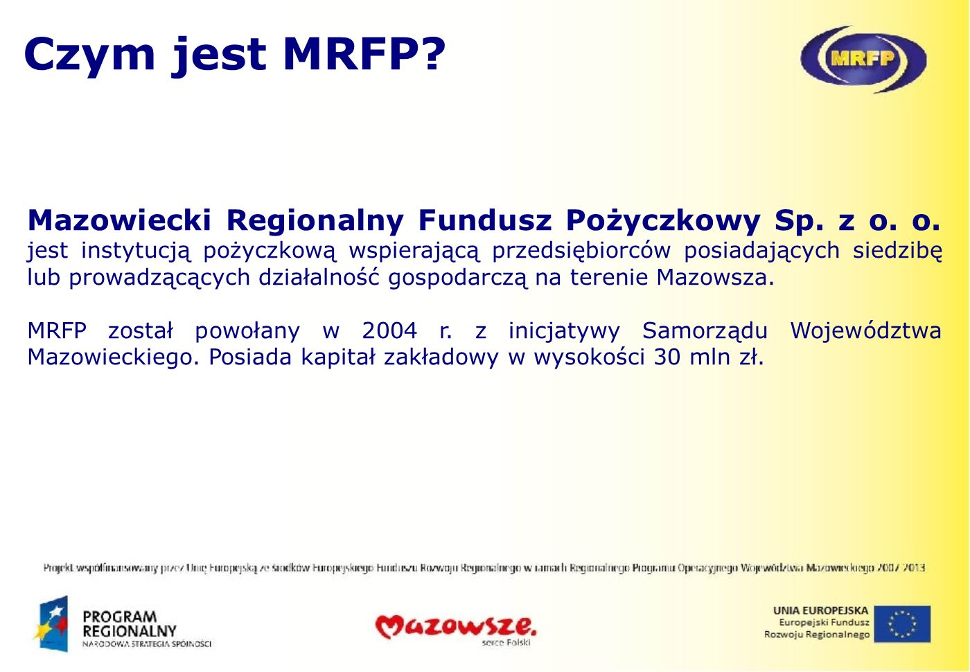 Czym jest MRFP
