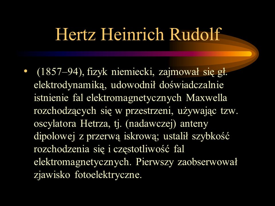Hertz Heinrich Rudolf