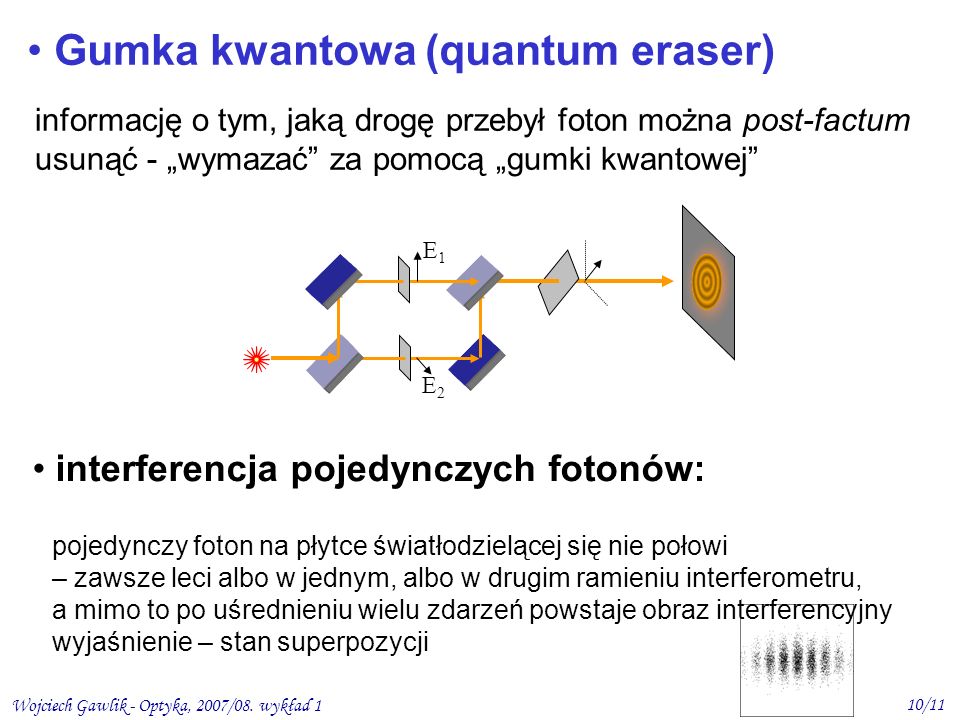 Gumka kwantowa (quantum eraser)