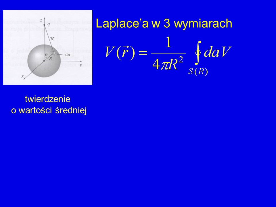 równanie Laplace’a w 3 wymiarach