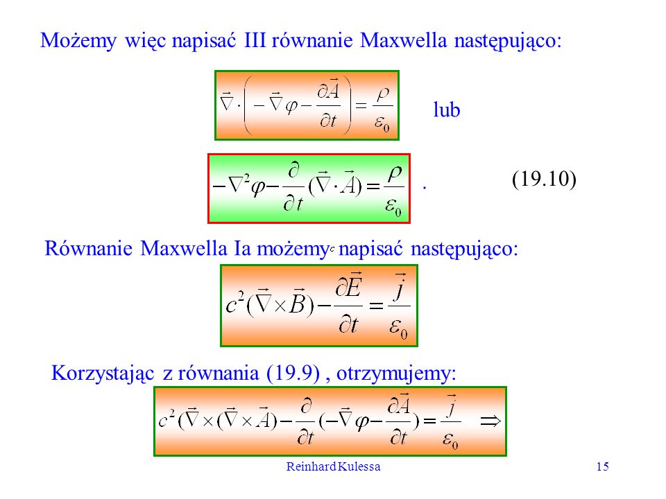 Możemy więc napisać III równanie Maxwella następująco:
