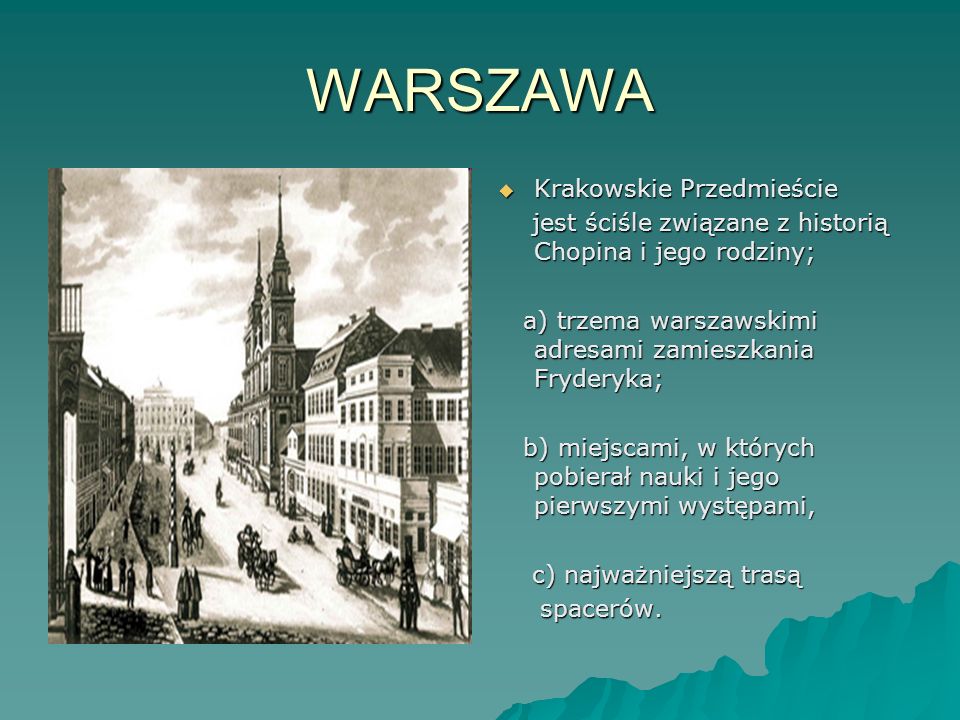 WARSZAWA Krakowskie Przedmieście