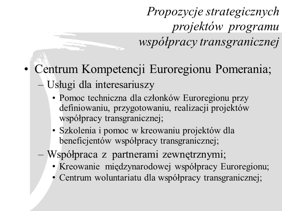 Centrum Kompetencji Euroregionu Pomerania;