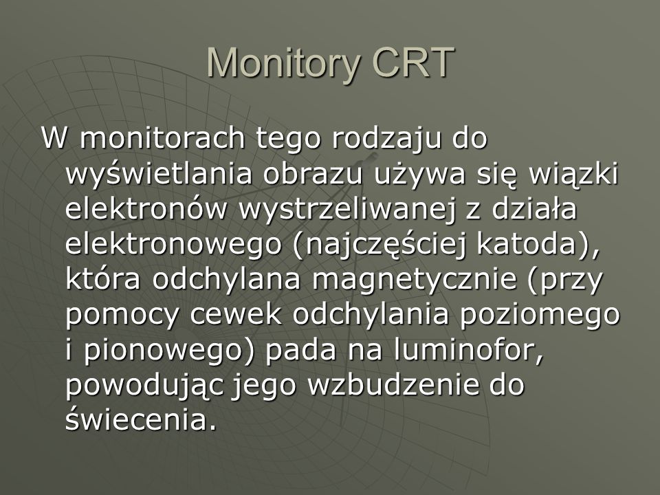 Monitory CRT