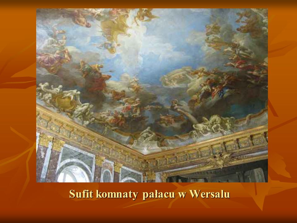 Sufit komnaty pałacu w Wersalu