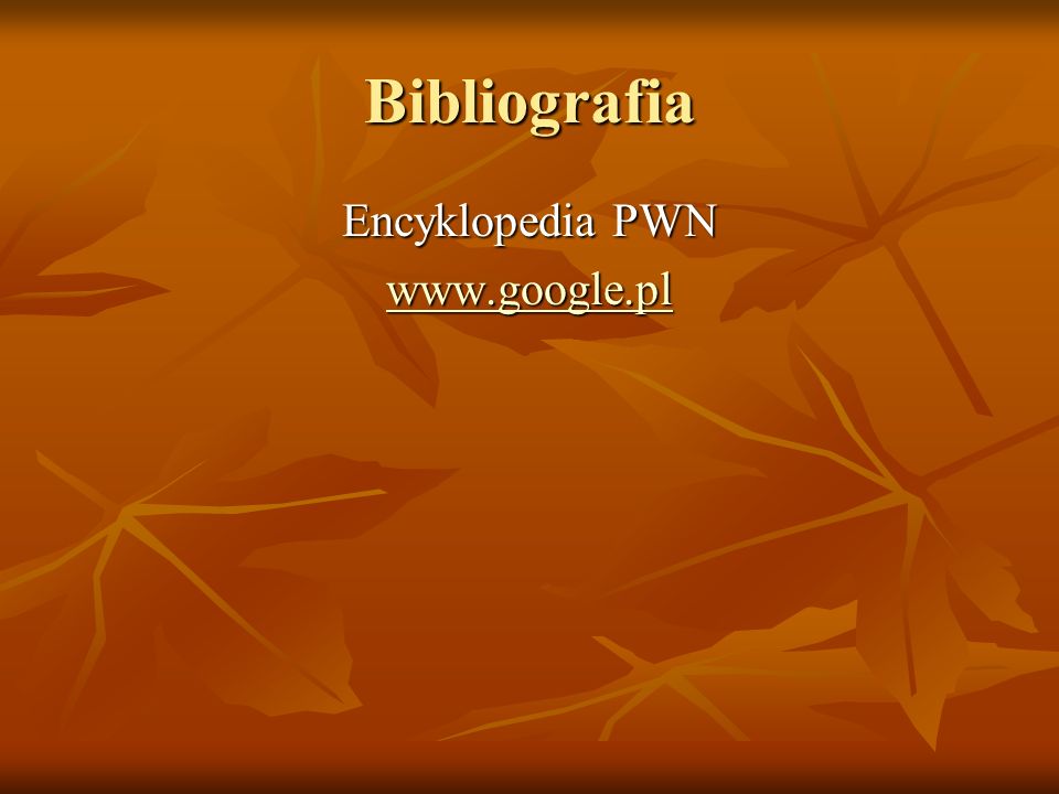 Bibliografia Encyklopedia PWN