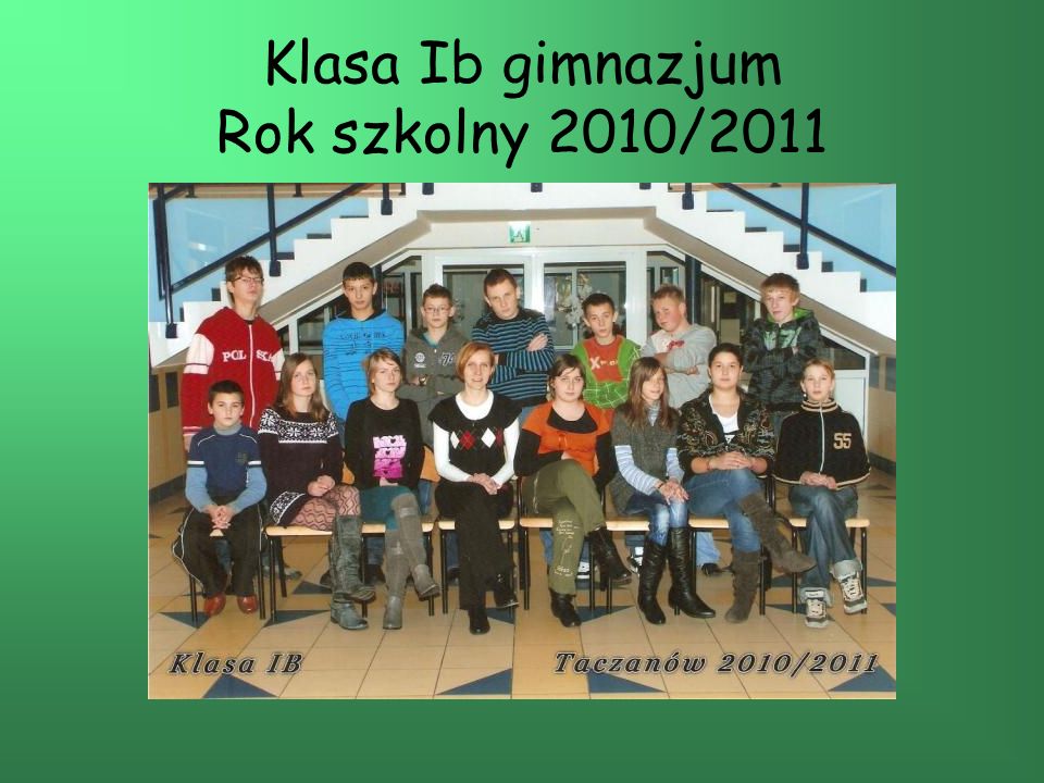 Klasa Ib gimnazjum Rok szkolny 2010/2011