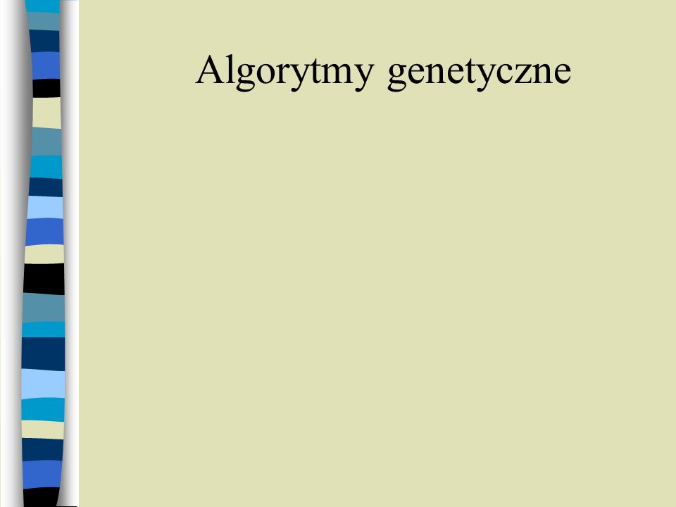 Algorytmy genetyczne