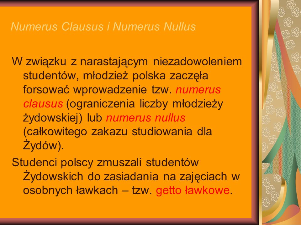 Numerus Clausus i Numerus Nullus