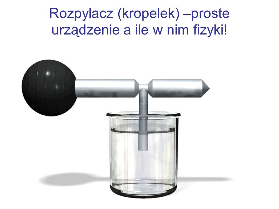 Rozpylacz (kropelek) –proste urządzenie a ile w nim fizyki!