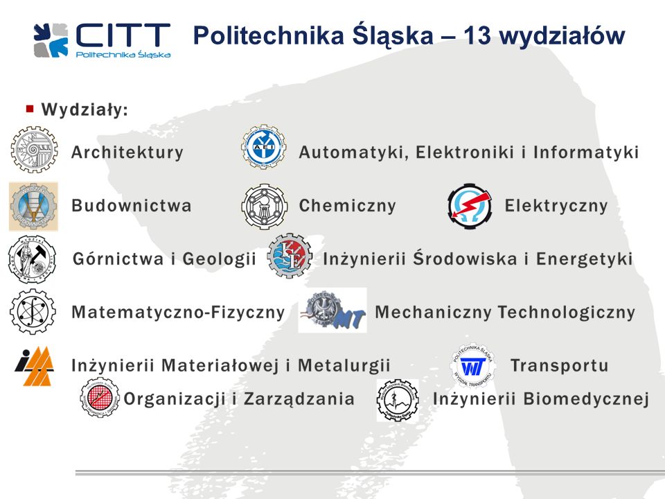 Politechnika Śląska – 13 wydziałów