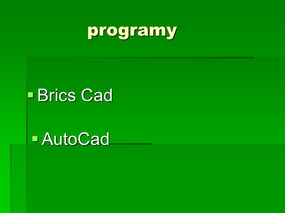 programy Brics Cad AutoCad