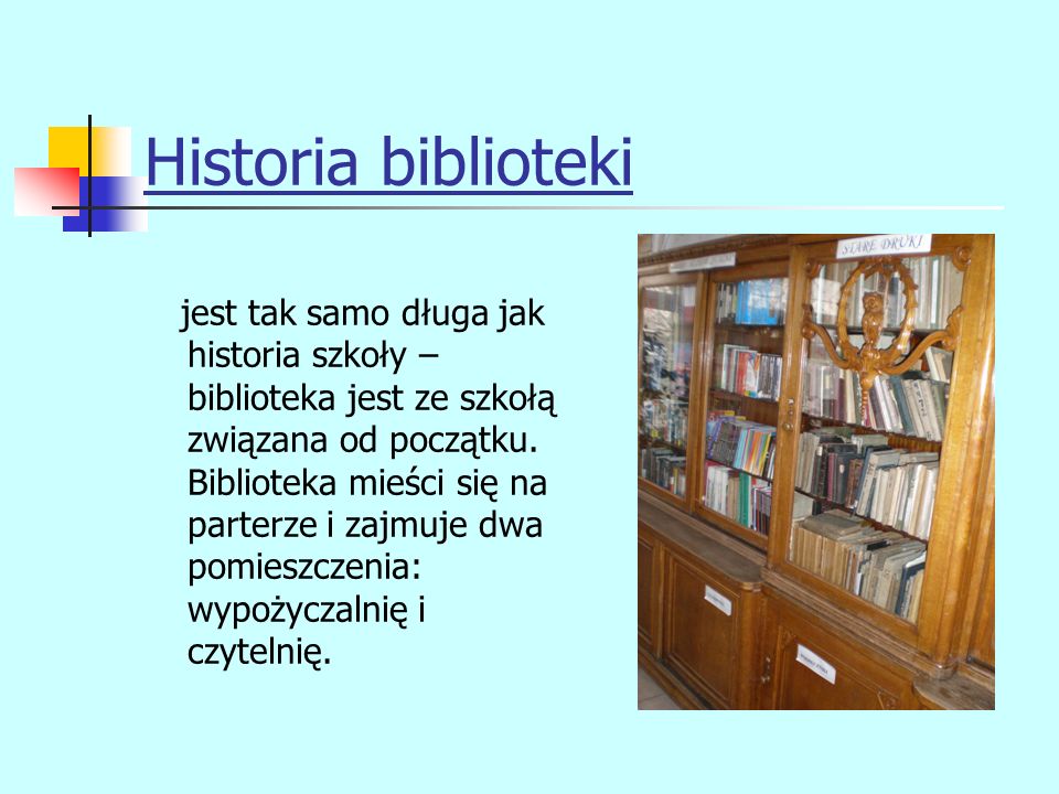 Historia biblioteki