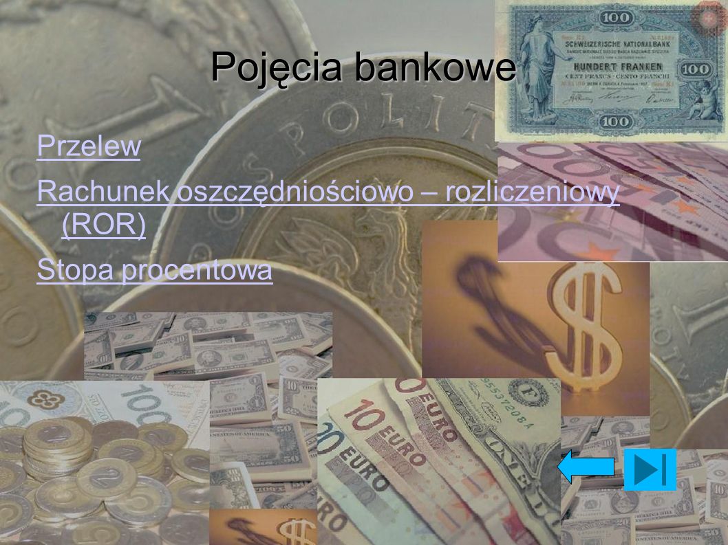 Pojęcia bankowe Przelew