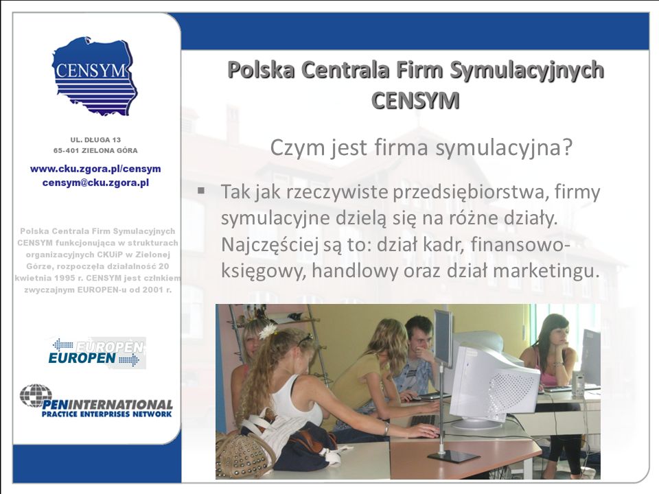 Polska Centrala Firm Symulacyjnych CENSYM