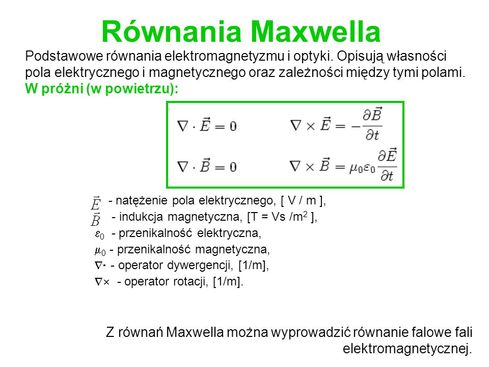 Równania Maxwella